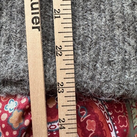 Express Gray Sweater L Conscious Edit Recycled Eco-Friendly Knit Academia Preppy - Picture 7 of 7